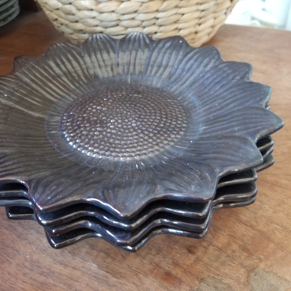 Sunflower shape plates 4